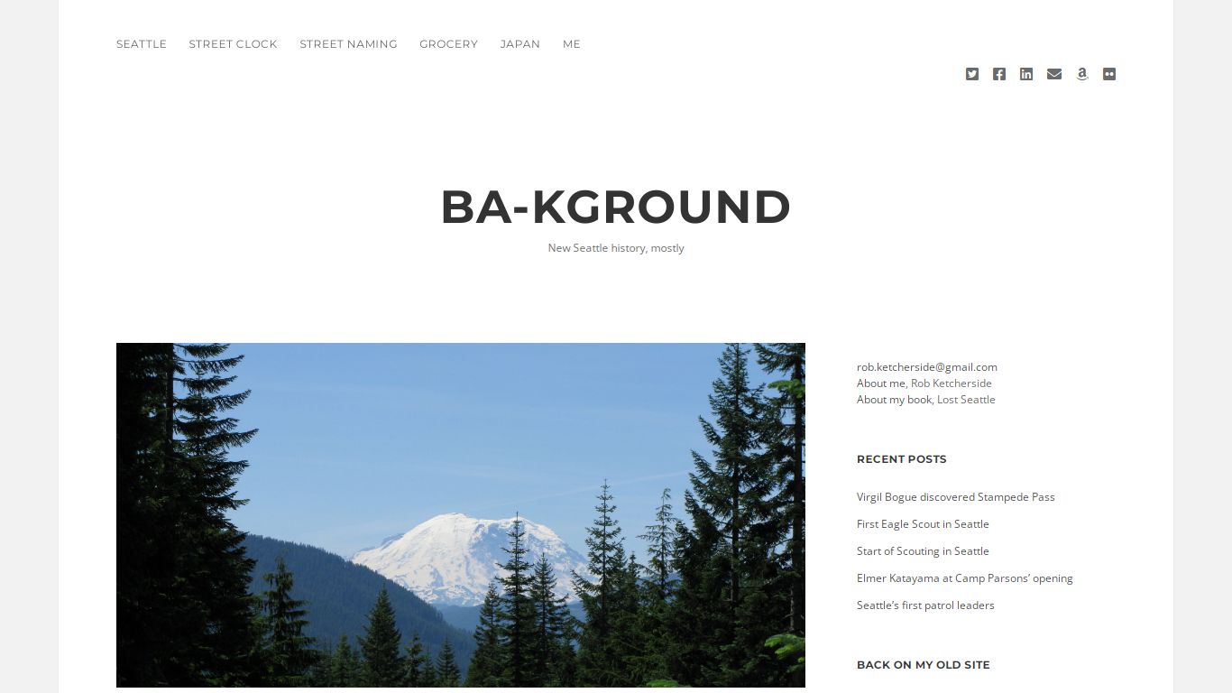 ba-kground - New Seattle history, mostly